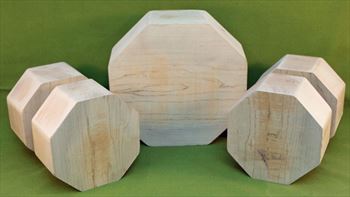 Bowl #808 - Maple FIVE Piece Bowl Turning Blank Set ~ $84.99